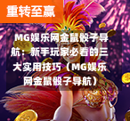  MG娱乐网金鼠骰子导航：新手玩家必看的三大实用技巧（MG娱乐网金鼠骰子导航）